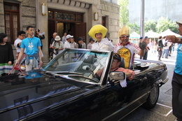湯﨑知事と平谷市長も仮装して参加しました。