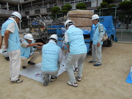 尾道市立栗原小学校での防災訓練に参加しました