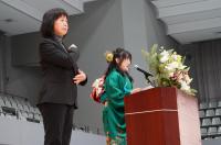 二十歳代表の出田さんによるスピーチの写真