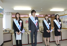 一日水道局長の尾道市立大学生