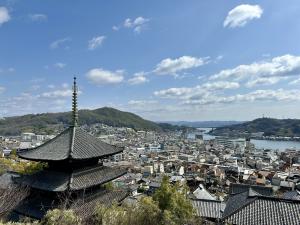 天寧寺から見た尾道水道