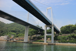 尾道大橋を下から見上げてみよう！