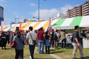 出店の様子の写真