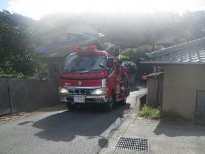 密集地火災防ぎょ訓練1