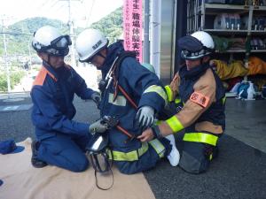 因島南３（空気呼吸器取り扱い訓練）
