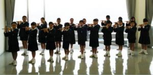 長江小学校の児童による篠笛の演奏がありました。
