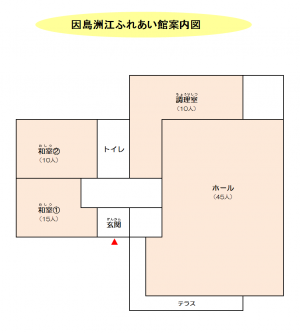 因島洲江ふれあい館案内図