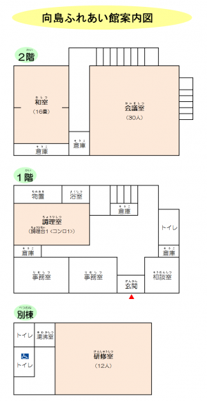 向島ふれあい館案内図