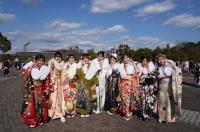 振袖を着た9人の写真