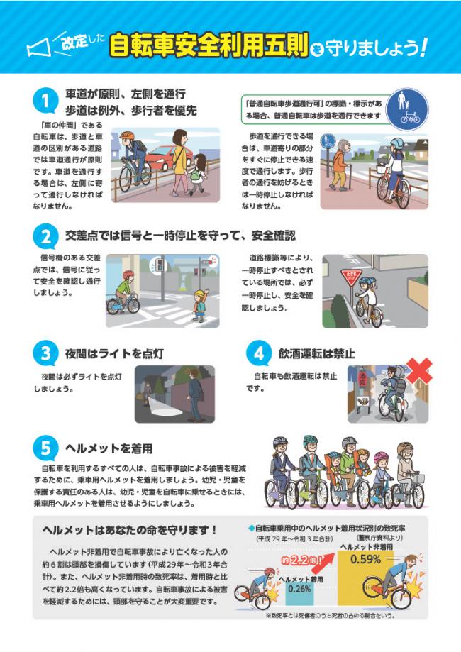 自転車安全利用五則